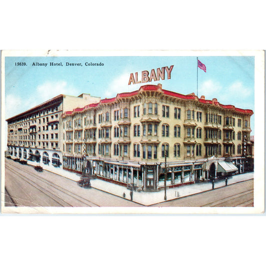 Albany Hotel Denver Colorado Original Postcard P2-6