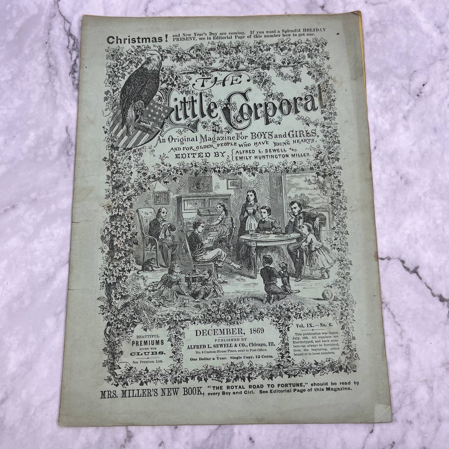 1869 Dec - The Little Corporal Original Magazine For Boys And Girls TB5