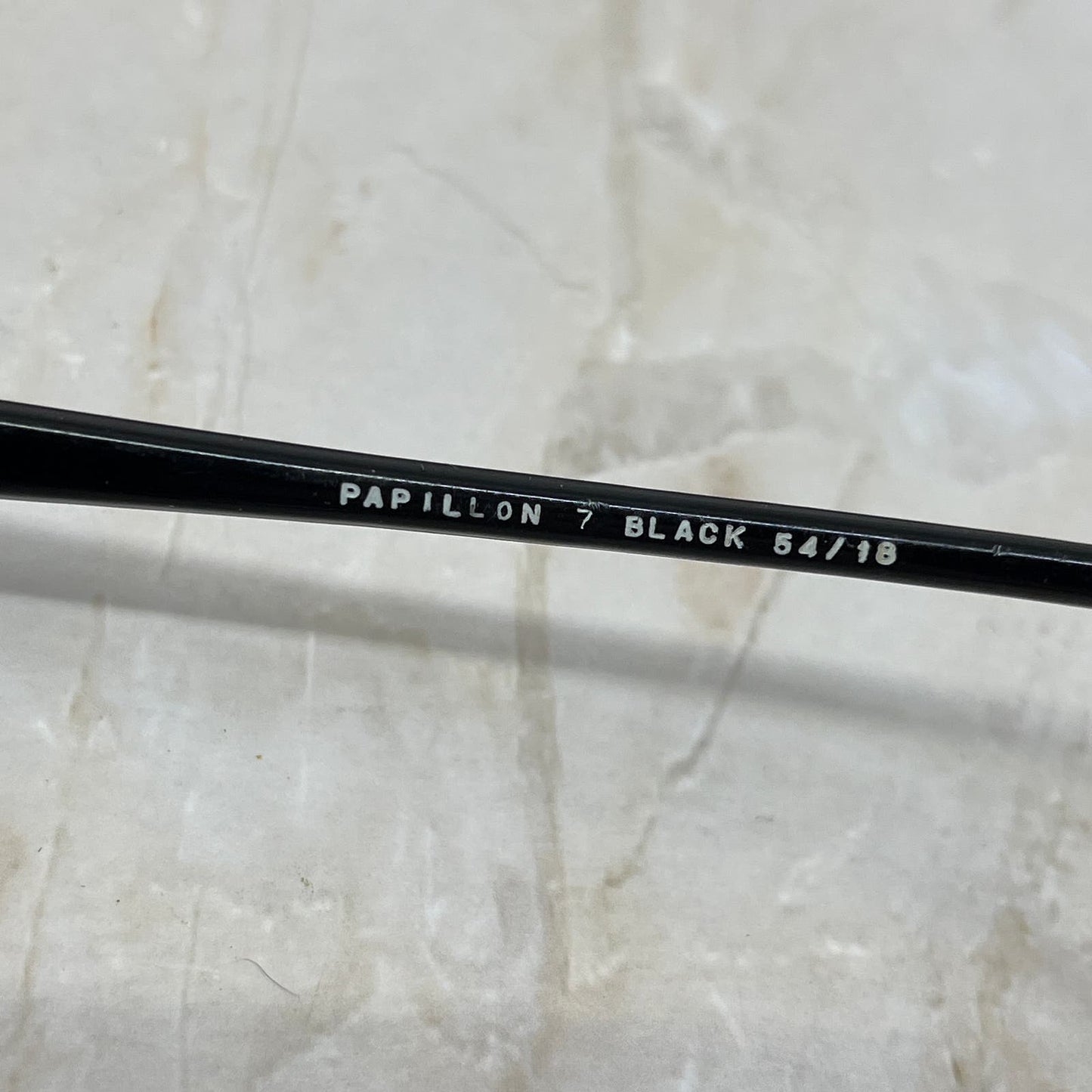 Vtg Ladies' Black Plastic Papillion Oversize Cat Eye Eyeglasses Frames TJ9G1-6
