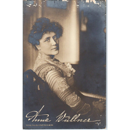 Antique Postcard RPPC Victorian Photo Anna Wullner SE8