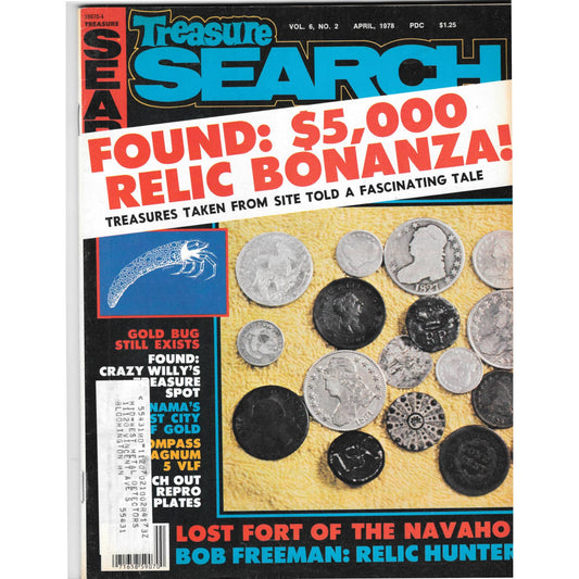 Treasure Search Magazine - Treasure Hunting Mining Metal Detecting Apr 1978 M4