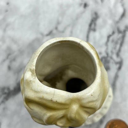 Vintage National Potteries Co Cleveland Japan 3.5” Mini Lady Head Vase TJ6