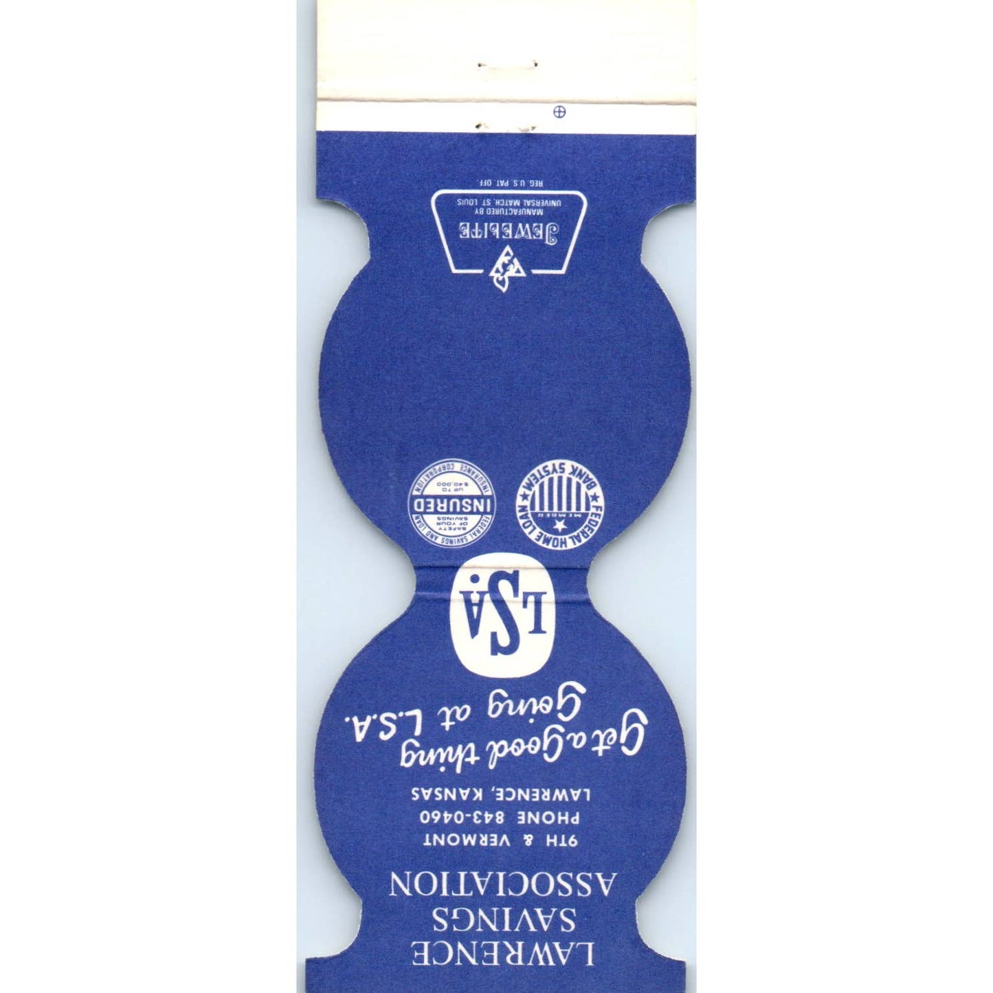 1980s KU Kansas Jayhawks Basketball Matchbook Cover SA1-M4