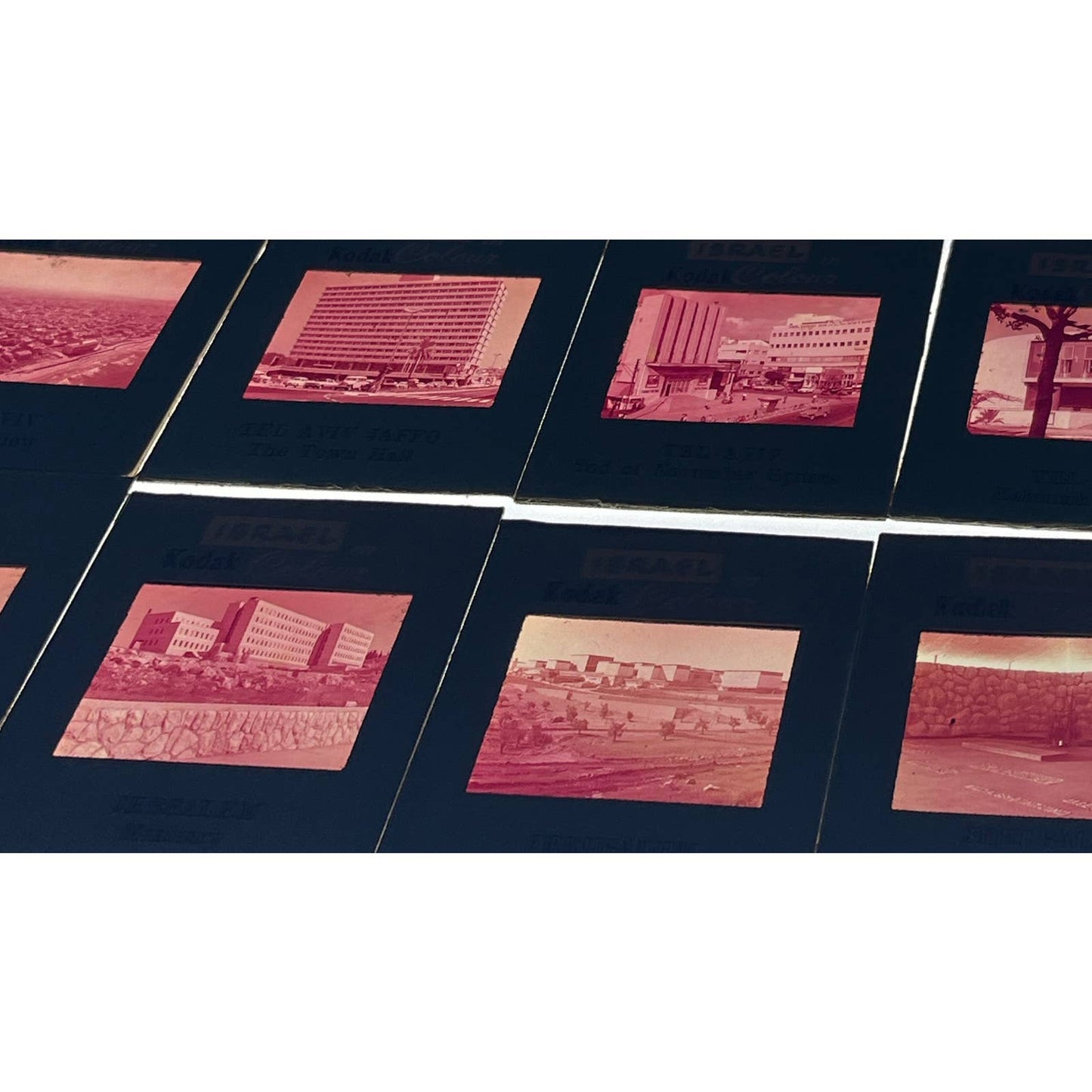 1960s Israel in Kodak Colour Tel Aviv Set of 8 2x2 Travel Slides TK2-S2-3