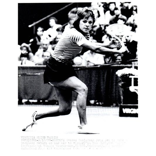 1978 Original Press Photo Women's Tennis Evonne Goolagong ~8x10" AD2-1