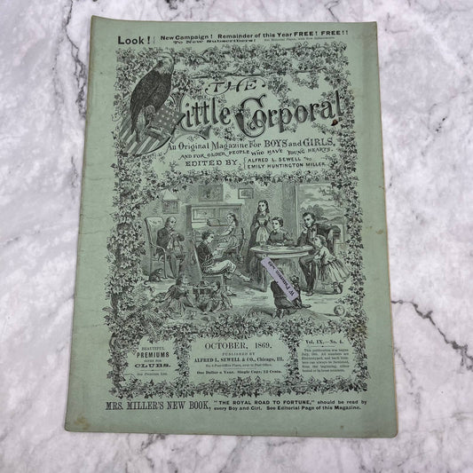 1869 Oct - The Little Corporal Original Magazine For Boys And Girls TB5