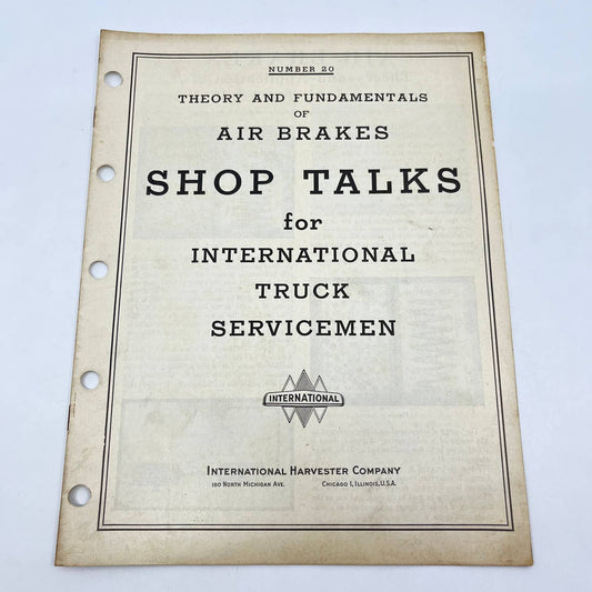 1940s Shop Talks International Truck Servicemen #20 Air Brakes Fundamentals TF8