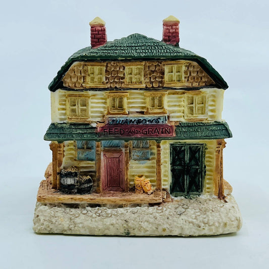 LIBERTY FALLS Swanson’s Feed & Grain Miniature Village 1993 #AH41 TD4-9