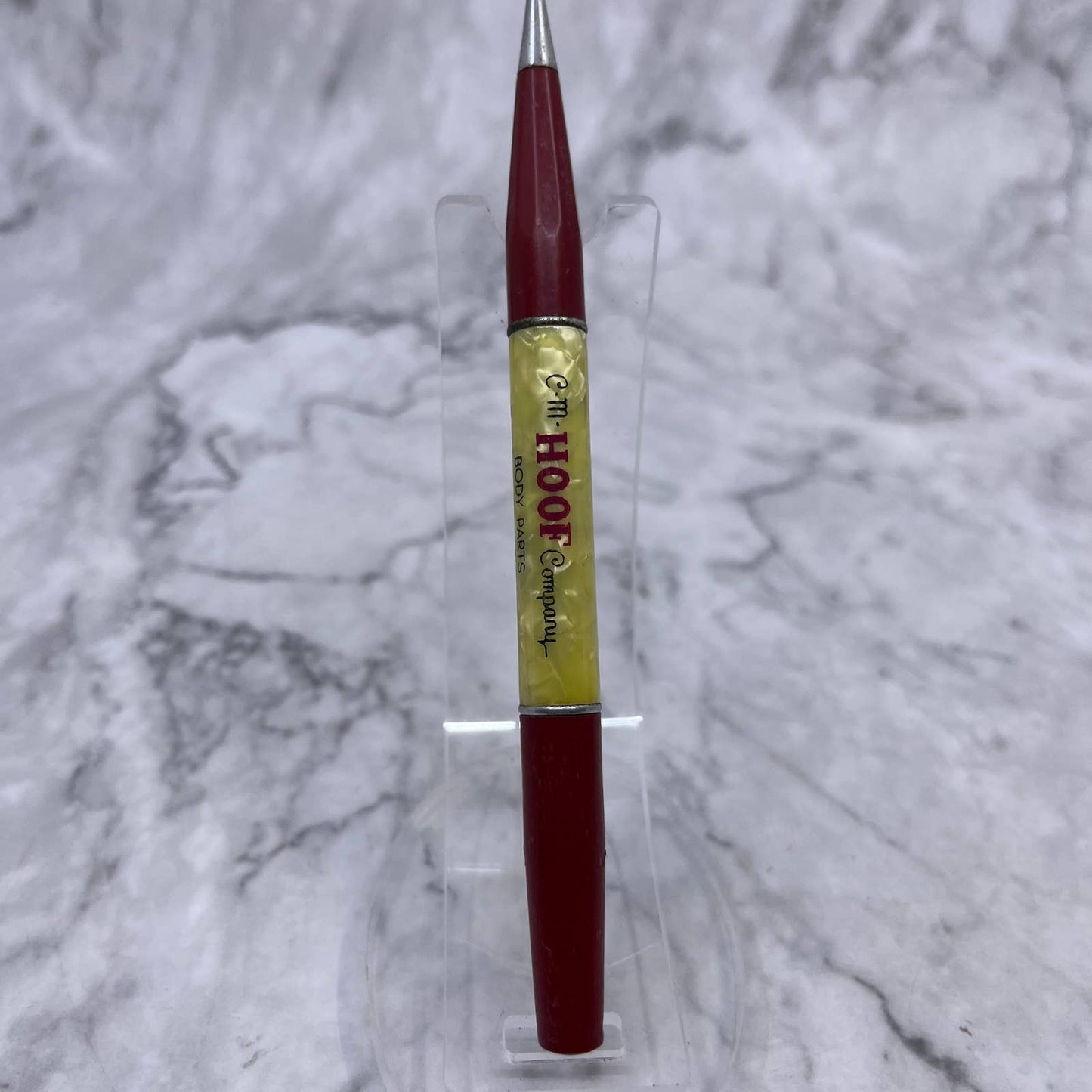 Vintage Marble Celluloid Mechanical Pencil C.M. Hoof Co Body Parts Chicago SE6