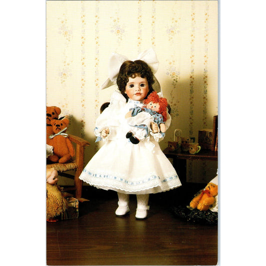 Marcella & Raggedy Ann Dolls 1988 Lawton Original Postcard PB8
