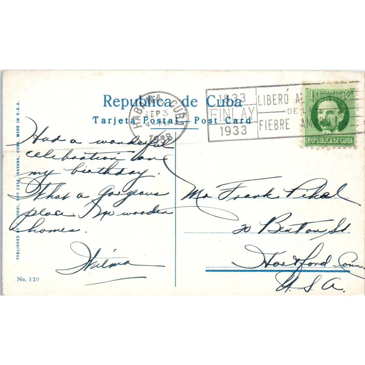 Puente Almendares y Reparto Alturas Havana Cuba Original Postcard TK1-21