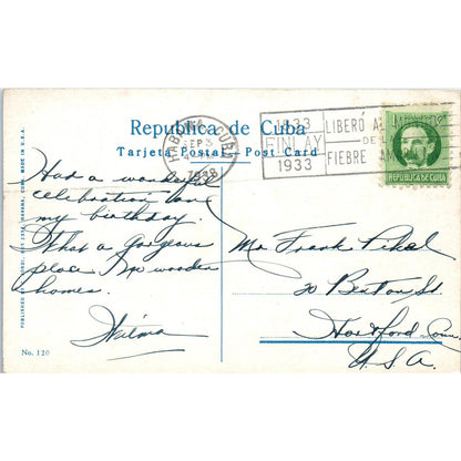 Puente Almendares y Reparto Alturas Havana Cuba Original Postcard TK1-21