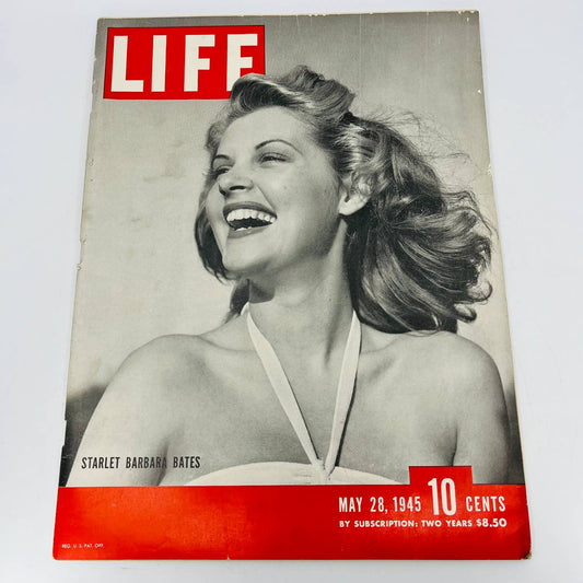 Life Magazine: MAY 28, 1945 WWII: BARBARA BATES; CHURCHILL; HITLER'S WOMAN