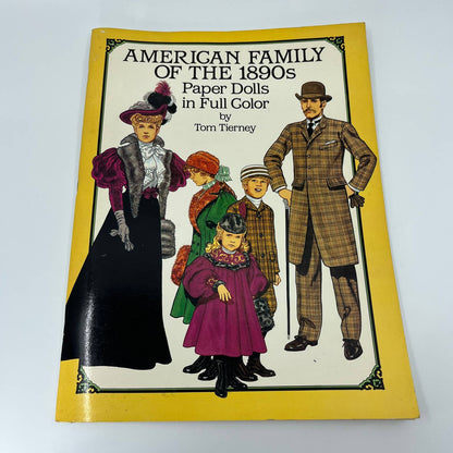 1987 American Family in the 1890s Paper Dolls in Full Color B6