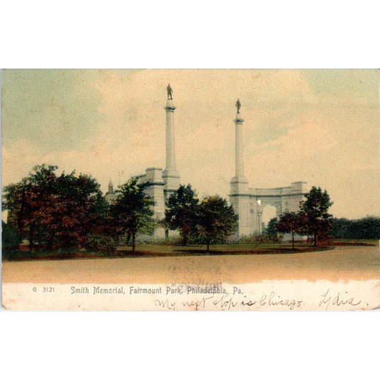 1906 Postcard Smith Memorial Fairmount Park PA TI1-1