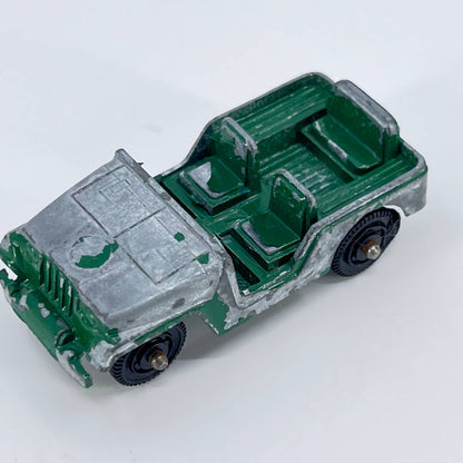 1960s Vintage TOOTSIE TOY JEEP Diecast Collectible Car GREEN SD1