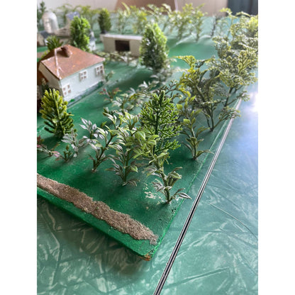 HUGE Vintage Handmade Farmstead Working Farm Miniature Scale Diorama