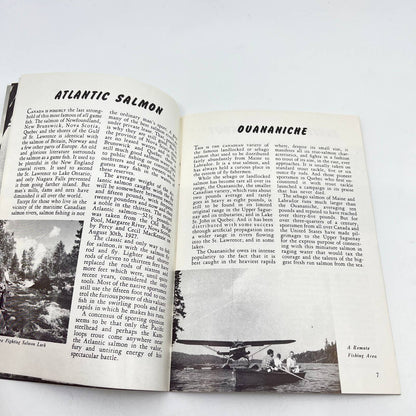 1950s Game Fish in Canada Booklet Canadian Government Travel Bureau SC9