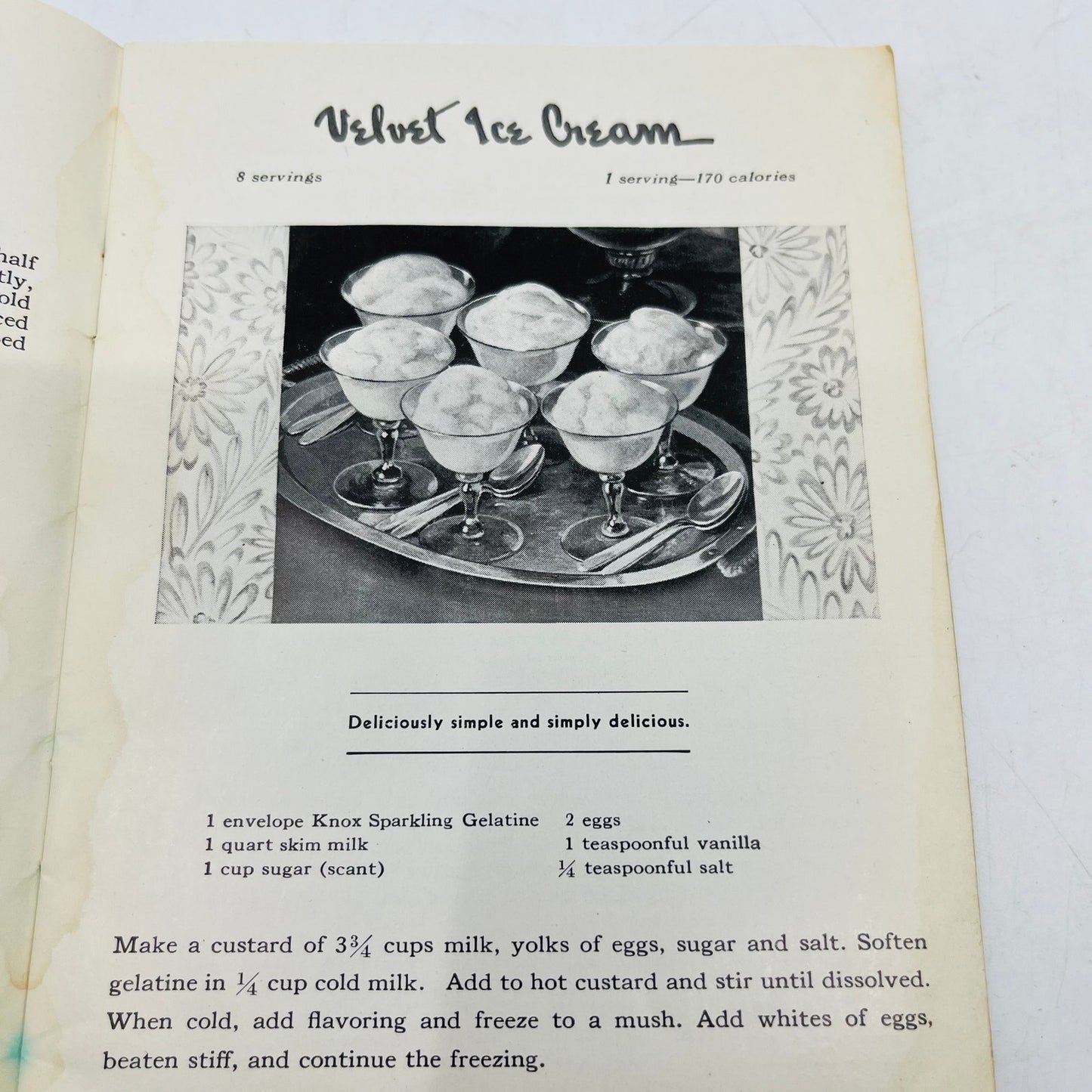 1939 Booklet Mrs. Knox's Be Fit Not Fat Gelatin Cook Book w/ Scottie Dog H4-5