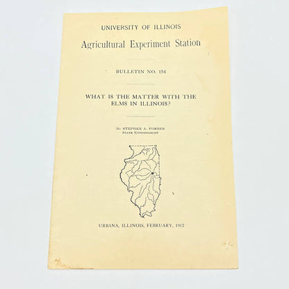 1912 University Of Illinois Urbana Bulletin What's the Matter w/ Elms in IL TF9