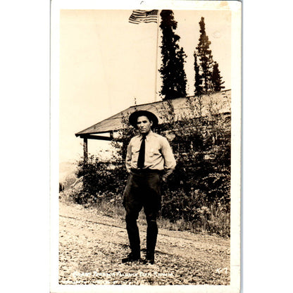 Grant Pearson Park Ranger in Alaska RPPC Original Postcard TK1-30
