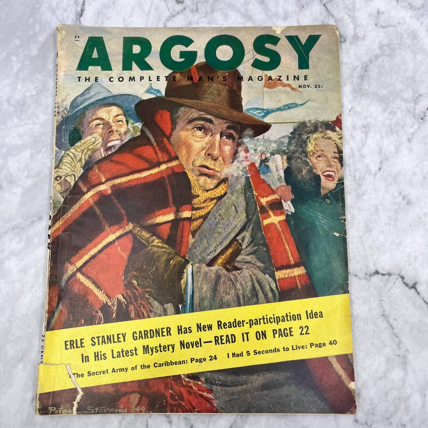 Argosy Magazine Nov 1949 Erle Stanley Gardner Secret Army of the Caribbean TJ3