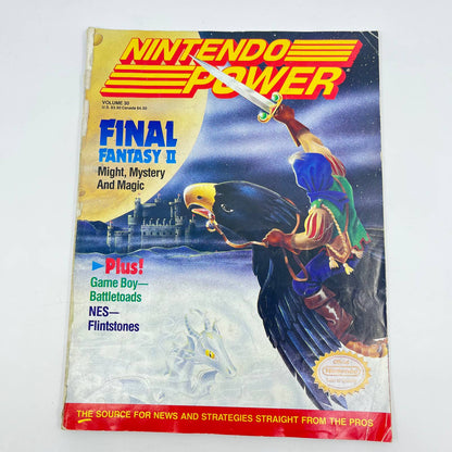 Nintendo Power Vol 30 magazine No Poster Nov 1991 Final Fantasy II TE9