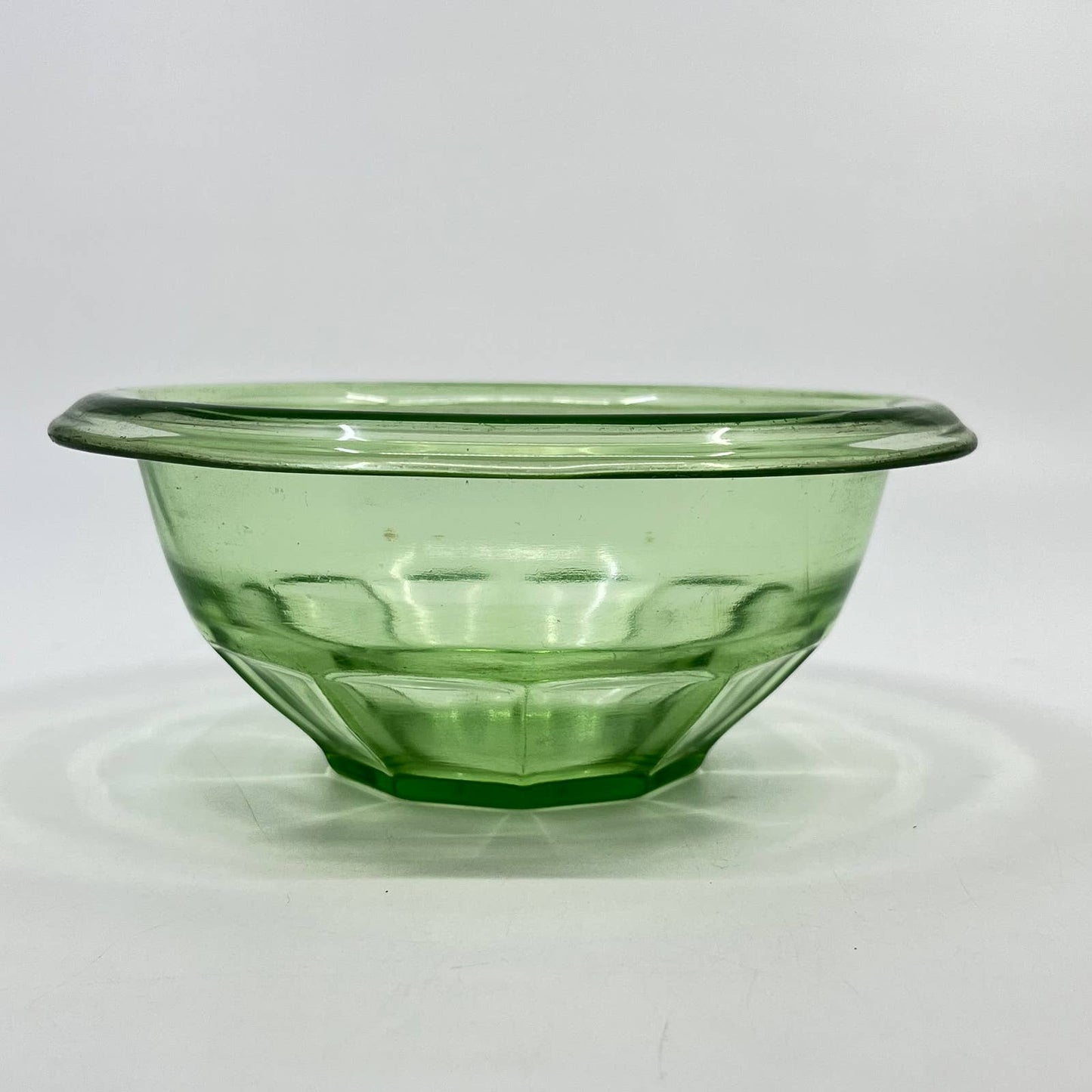 Hazel Atlas Rest Well Green 6" Mixing Bowl Vintage Depression Glass TE4