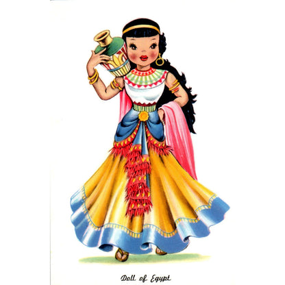 Doll of Egypt - Dolls of Many Lands Series Original Postcard PB4