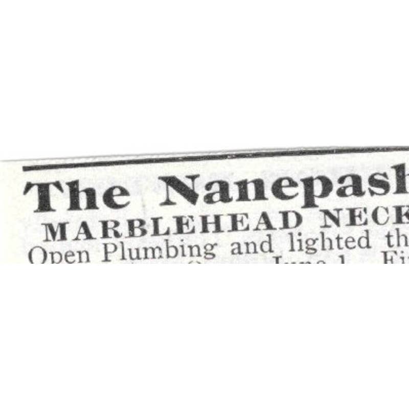The Nanepashemet Marblehead Neck MA E.G. Brown - 1903 Original Ad TJ8-7-2