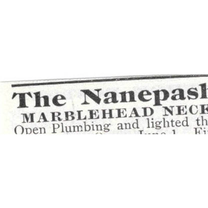 The Nanepashemet Marblehead Neck MA E.G. Brown - 1903 Original Ad TJ8-7-2