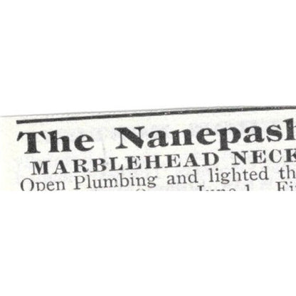 The Nanepashemet Marblehead Neck MA E.G. Brown - 1903 Original Ad AK5-S28