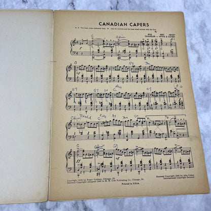 Canadian Capers Gus Chandler, Bert White & Henry Cohen Sheet Music 1942 V38