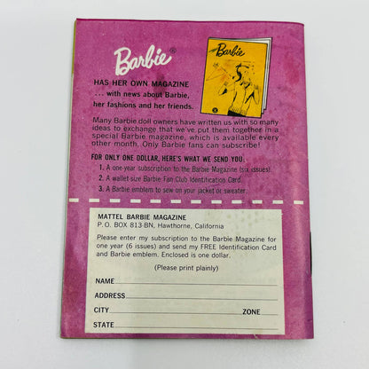 1962 Barbie and Ken Mini Fashion Catalog-50 pages SC1