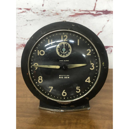 Vintage Black Westclox USA Big Ben Alarm Clock La Salle IL Untested TH4