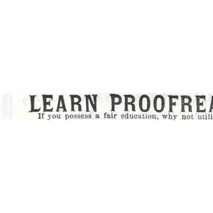 Learn Proofreading Home Correspondence Class Philadelphia - 1903 Ad TJ8-7-5