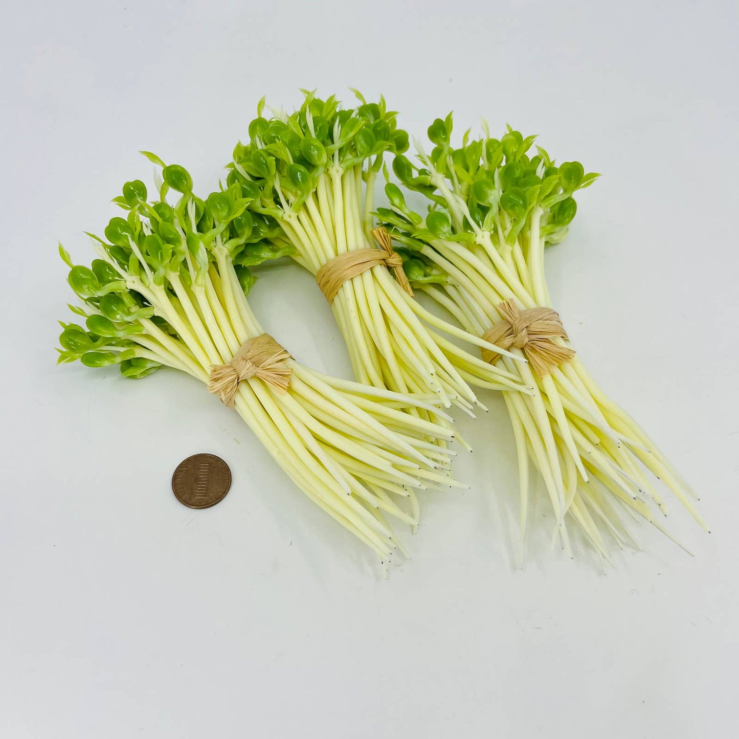 3 Bunches Vintage Artificial Fake Bean Sprouts TD3-6