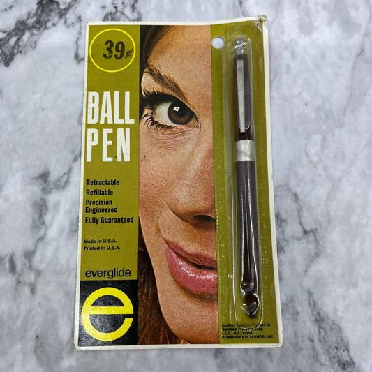 Vintage Everglide Ballpoint Pen NOS In Package SF1