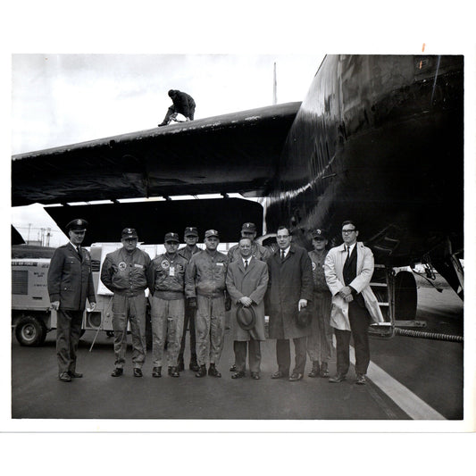 China Ambassador Chow at Ellsworth Air Force Base 1966 Photo 8x10 B11-2