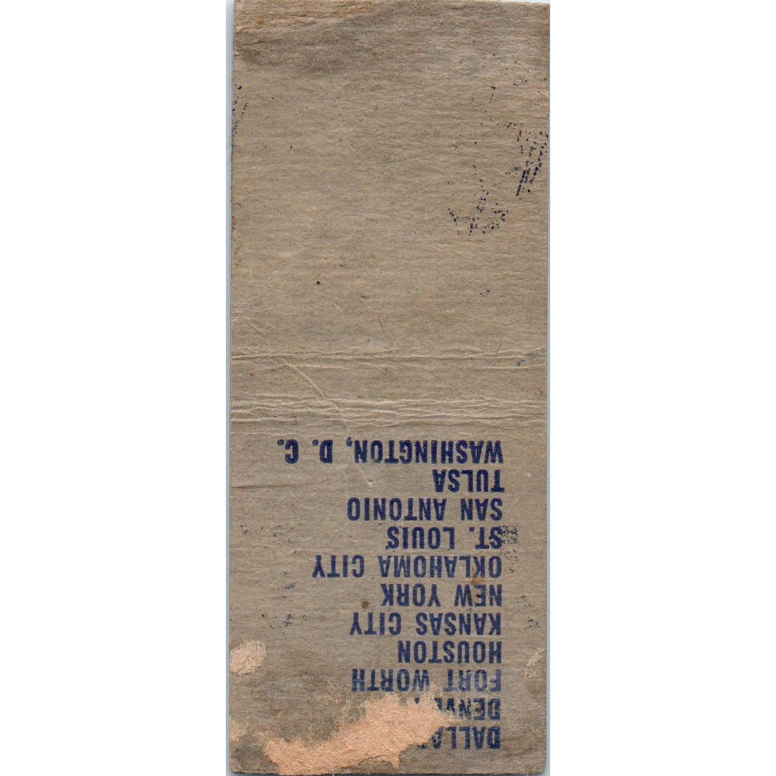 SYFO Water Advertising Matchbook Cover SA9-M6