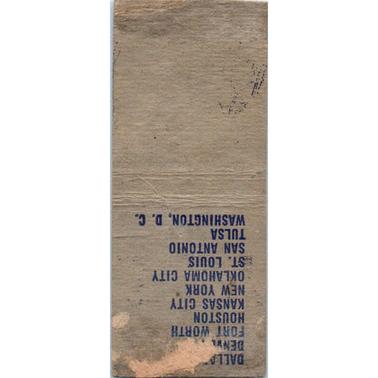 SYFO Water Advertising Matchbook Cover SA9-M6