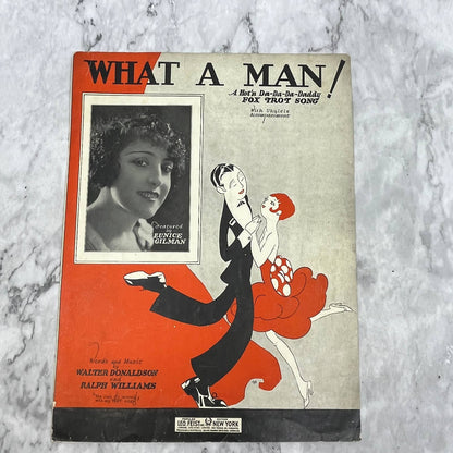 What A Man Fox Trot Walter Donaldson Eunice Gilman 1926 Sheet Music TK2-SM4