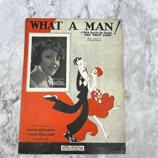 What A Man Fox Trot Walter Donaldson Eunice Gilman 1926 Sheet Music TK2-SM4