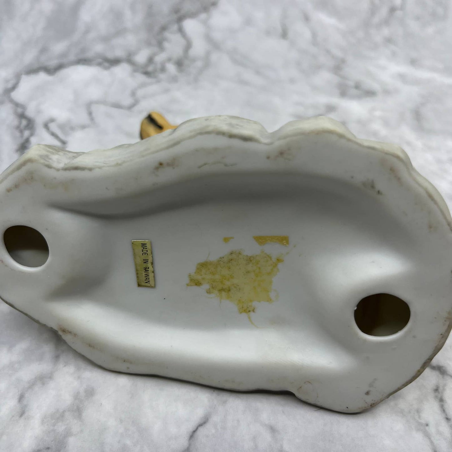 Vintage Hand Painted Ceramic Golden Retriever Dog Figurine 5.5x4" TA1