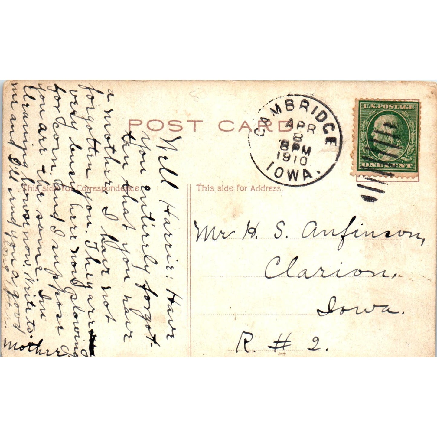 Fishing on Thousand Islands 1910 Original Postcard PB1