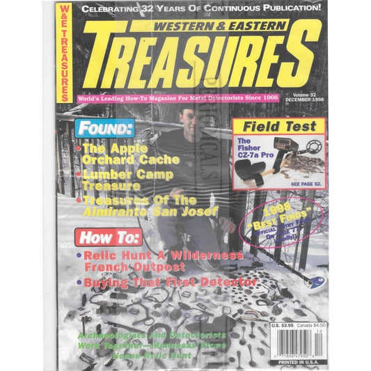 Western & Eastern Treasures Magazine - SEALED Treasure Hunting Dec 1998 M6