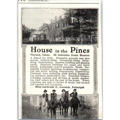 c1920 Harper's Ad - Peddle School for Boys Roger W. Swetland Hightstown NJ EA3-4
