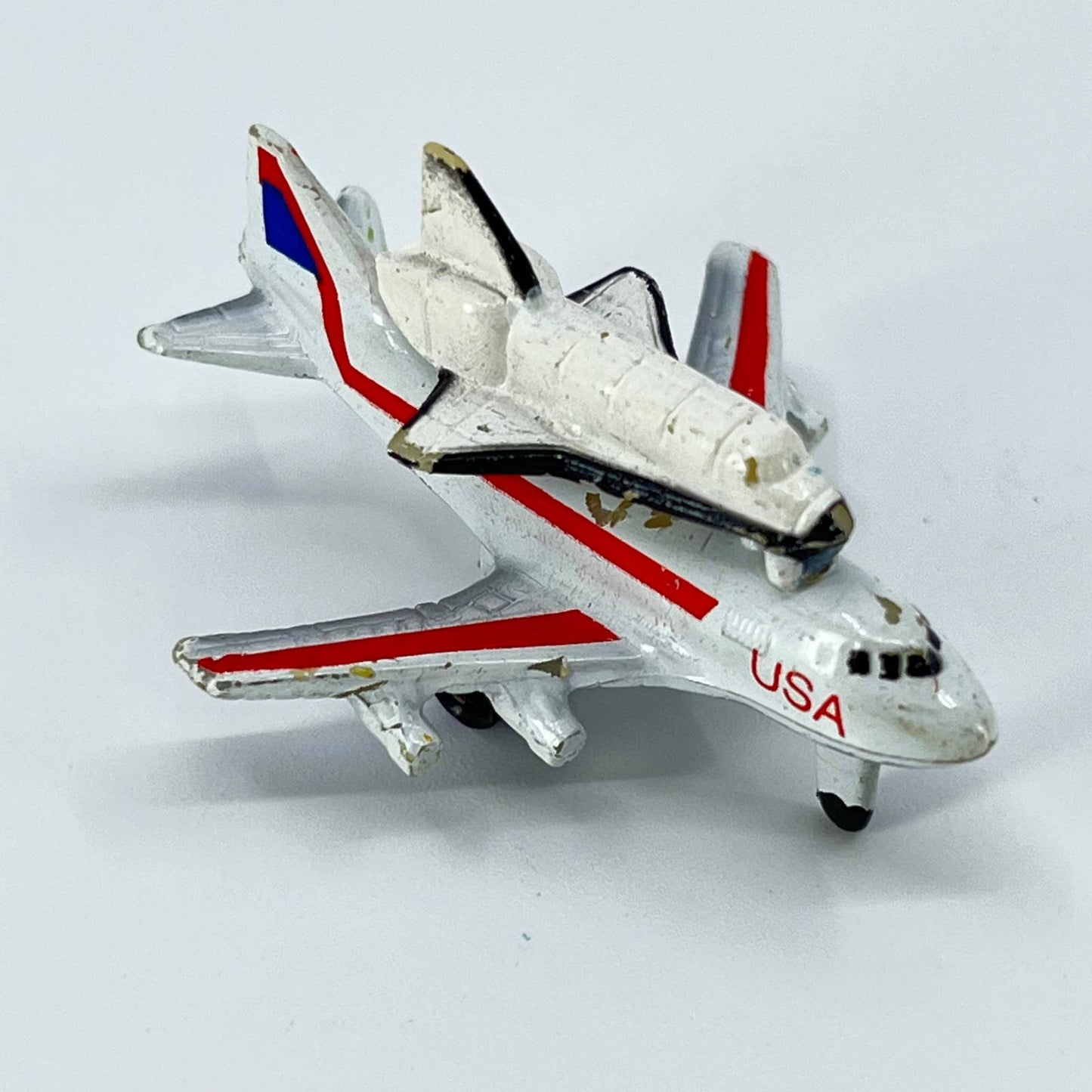 Vintage 1987 Galoob Hard Plastic NASA 905 Plane and NASA Planet Shuttle SD1