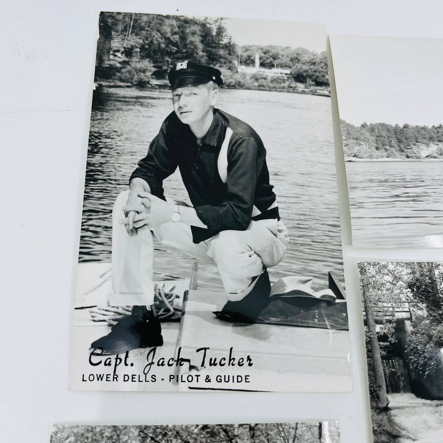 Lot of 11 Vintage RPPC Photo Postcards Wisconsin Dells WI Capt. Jack Tucker BA4