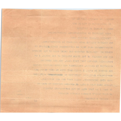 Telegram from Hubert H. Humphrey Re: Yankton College Original 1960s B11